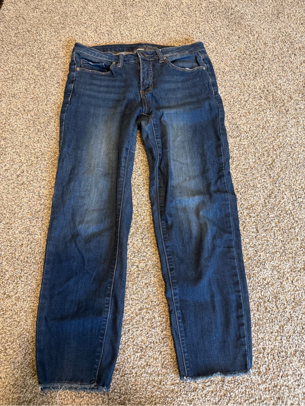 Ruff Hewn Dark Blue Ankle Jeans